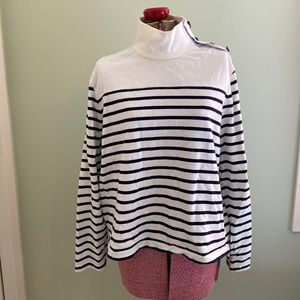 J. Crew striped turtleneck sweatshirt size XL